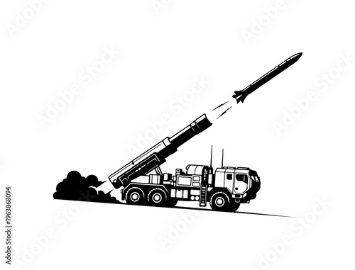 Missile Launcher Vehicle Illustration