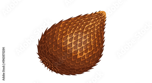 young snake fruit and sharp thorns