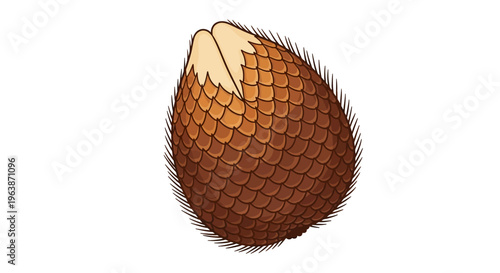 brown thorny snake fruit