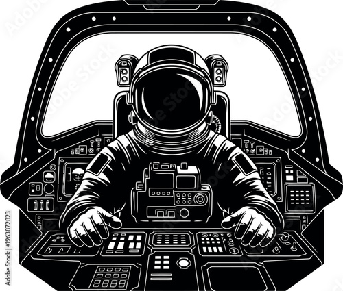 robot cyborg vector illustration