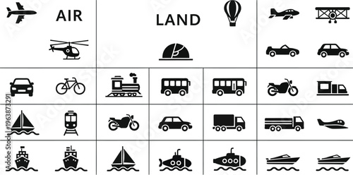 Transportation modes and vehicles classification