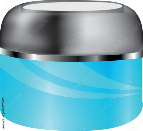 blue plastic container