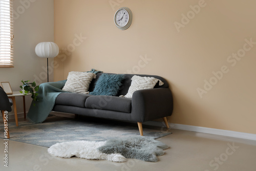 Interior of modern living r...