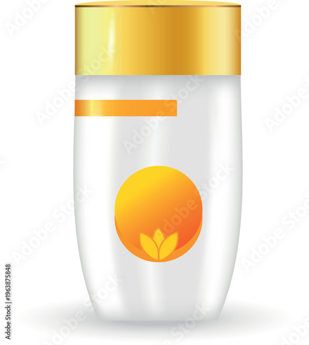 vector illustration of a bottle of water