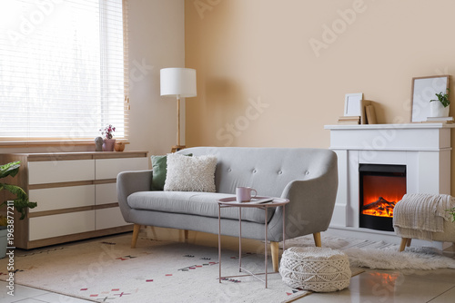 Interior of living room wit...
