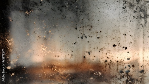 Vintage Antiqued Mirror Texture with Burnt Edges and Distressed Grunge Effects