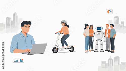 People technology and urban life