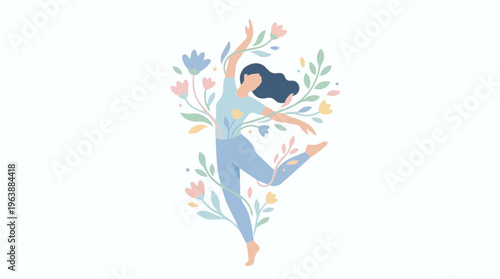 Women Dancing with Nature in an Expression of Organic Vitality and Mindfulness