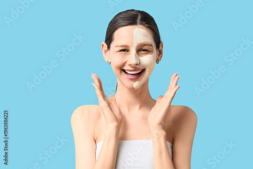 Beautiful young happy woman...