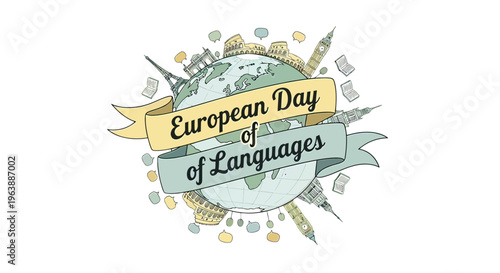European Day of Languages Logo Design.