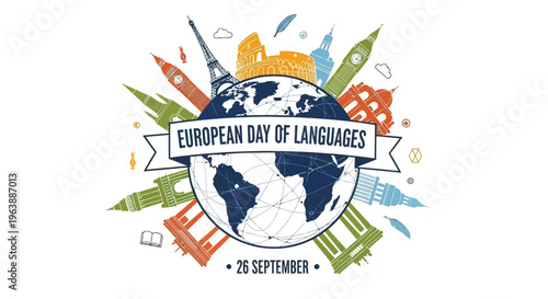 European Day of Languages Logo Design 1.