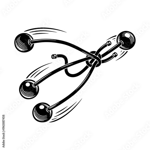 Black Metal Industrial Piercing Jewelry.