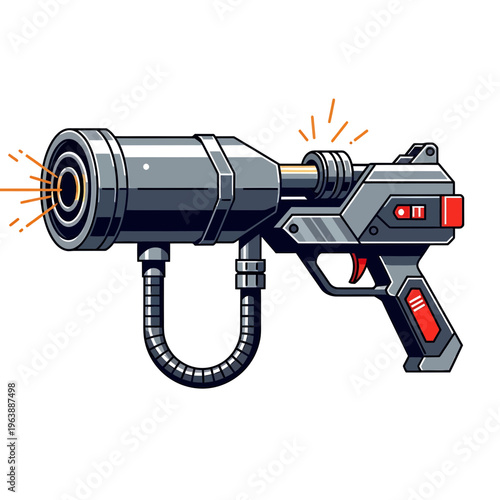 Futuristic Blaster Gun Toy Weapon.
