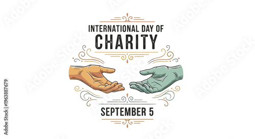 Hands Reaching Out for Charity Together.