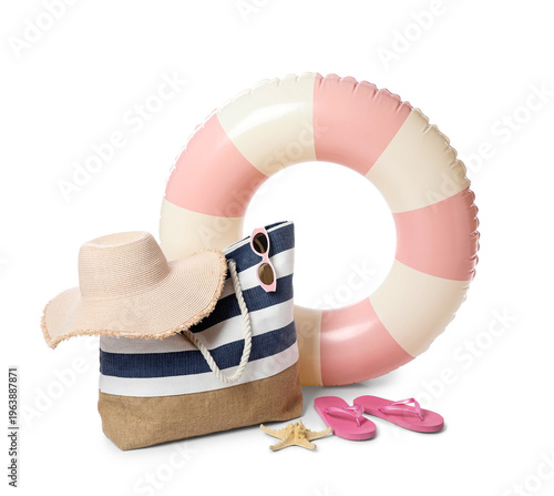 Inflatable ring and beach a...