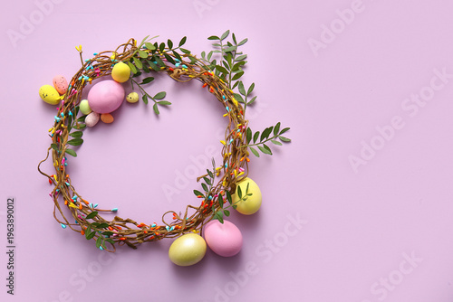 Composition with Easter wre...