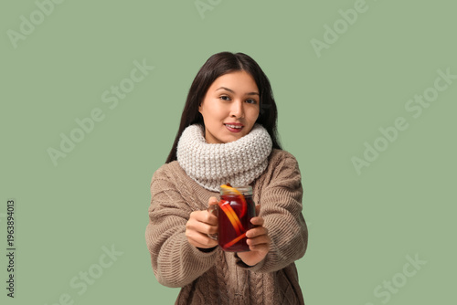 Beautiful young happy Asian...