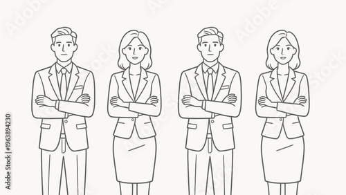 Business people in suits