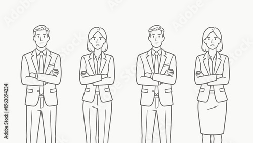 Business people in suits