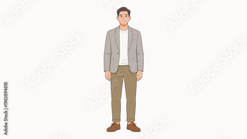 Man in a Blazer Standing