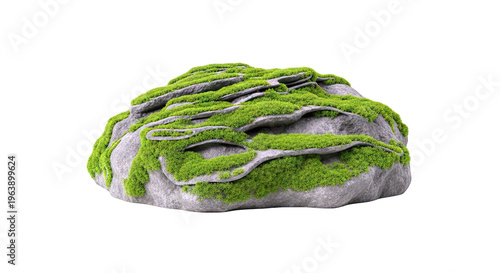 Moss-Covered Rock Formation