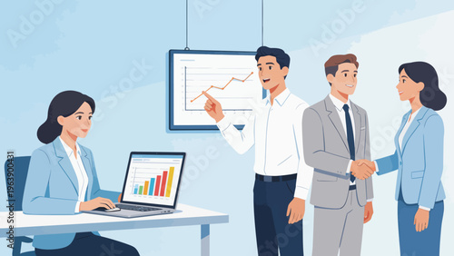 Business team in office meeting