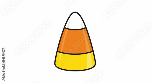 A festive candy corn treat, a sweet and colorful confection