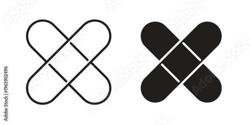 Bandage icon and symbol. Vector logo design element.