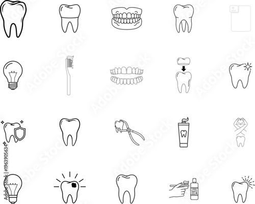 Line drawing illustrations of various toilet designs and features