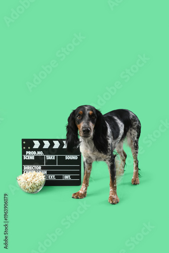 Cute cocker spaniel dog wit...