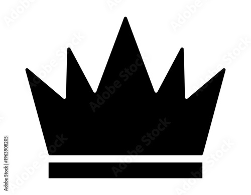 シンプルな王冠のイラスト　