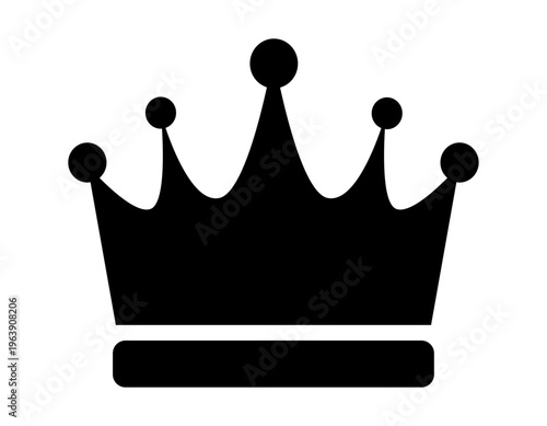 シンプルな王冠のイラスト　