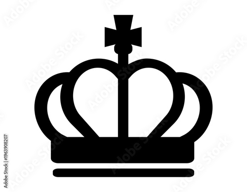 シンプルな王冠のイラスト　