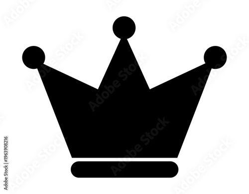 シンプルな王冠のイラスト　