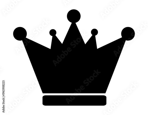 シンプルな王冠のイラスト　