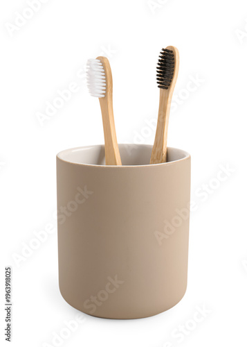 Bamboo tooth brushes in hol...