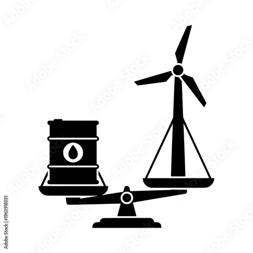 Renewable energy balances oil barrel on scales