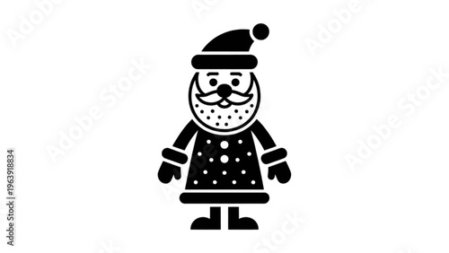 Five silhouetted figures holding hands in unity Vector