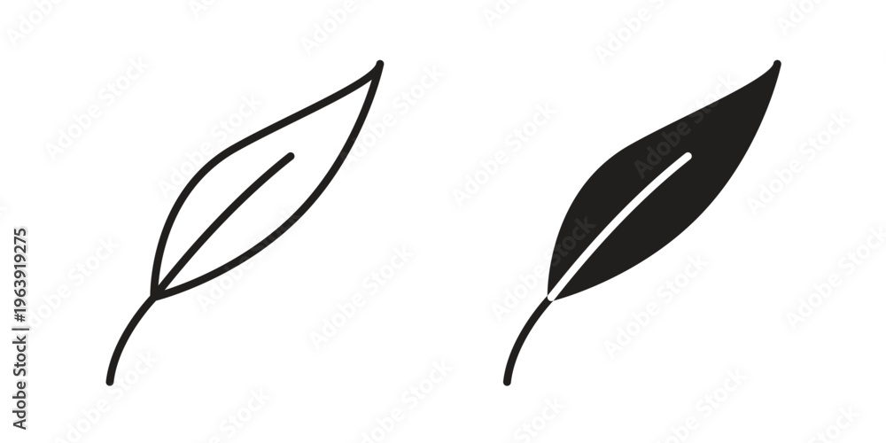 Fototapeta premium Quill icon and symbol. Vector logo design element.