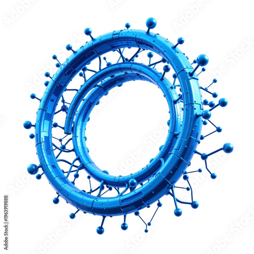 Dynamic blue spiral design abstract art 3d visualization creative environment digital perspective modern concept
