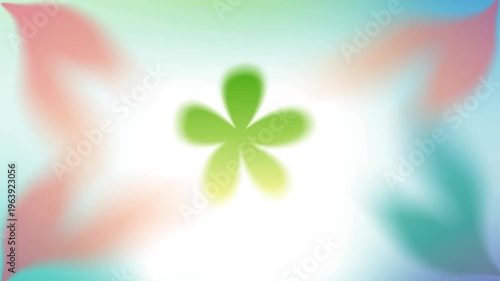 Abstract green floral background with shamrock leaves and clover plants in a fresh spring nature design symbolizing luck and Irish holiday spirit
