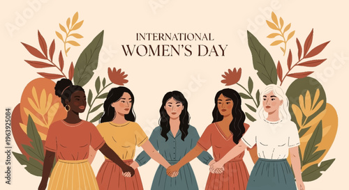 Celebrating International Womens Day - A Diverse Group of Women United.