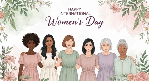 Celebrating International Womens Day - A Diverse Group of Women.