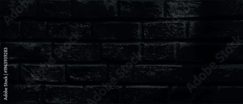 Dark black brick wall texture silhouette pattern masonry