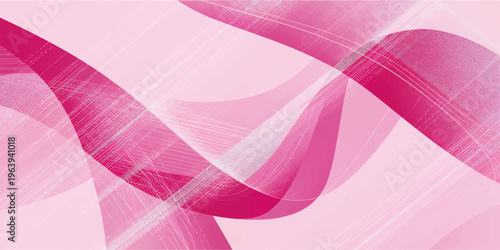 Pink abstract background with purple and blue wave lines in a futuristic digital motion pattern creating an artistic textured backdrop with elegant curves and shapes