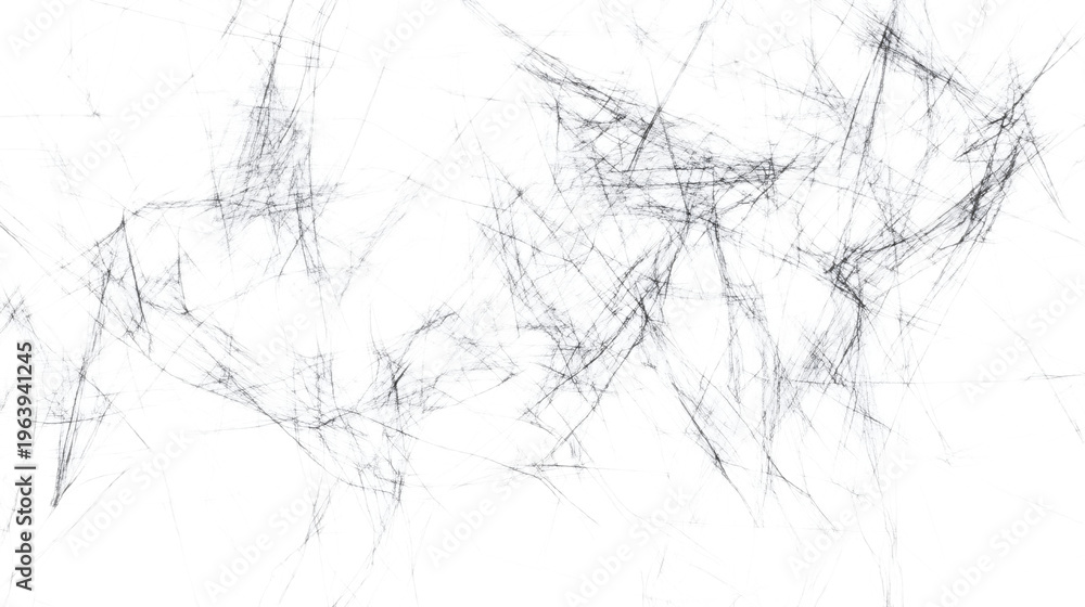 Fototapeta premium Hand drawn scribble texture with irregular pencil lines forming mesh on transparent background