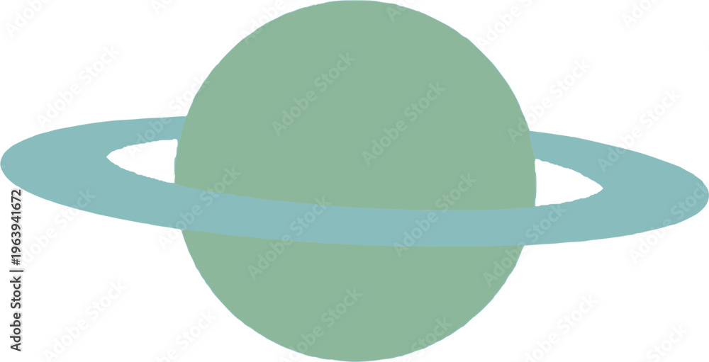 Fototapeta premium ringed planet icon