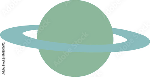 ringed planet icon