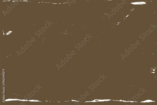 Distressed brown texture with scratched white edges and surface marks
