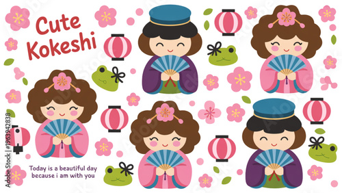 Cartoon character performing a balancing act on a tightrope Vector